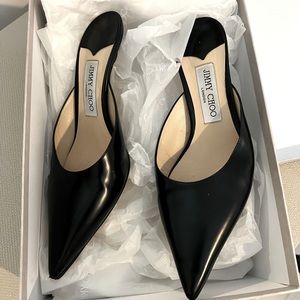 Black jimmy Choo, heel mule